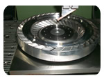 Multi-axis EDM burn on Turbine